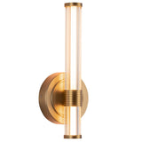Elsie Wall Vanity Light 12 Inch Brushed Gold By Alora - Side View