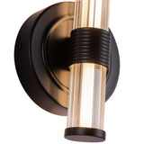 Elsie Wall Vanity Light 12 Inch Matte Black By Alora - Detailed View1