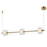 Elysian Linear Pendant 3 Lights By ET2 With Light