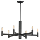 Emana Chandelier Black 6 Lights By Maxim Lighting