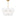 Emery Chandelier — 28 1/2", Silk Screen White Inside Clear Outside, Burnished Brass