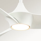 Emiko 56 Inch Ceiling Fan White By Alora - Detailed View