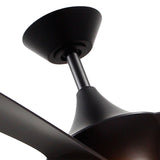 Emiko 56 Inch Ceiling Fan Black By Alora - Detailed View1