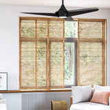 Emiko 56 Inch Ceiling Fan Black By Alora - Lifestyle View