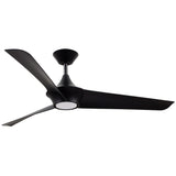 Emiko 56 Inch Ceiling Fan Black By Alora - Without Light