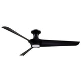 Emiko H 56 Inch Ceiling Fan Black By Alora - Without Light