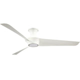 Emiko H 56 Inch Ceiling Fan White By Alora - Without LED
