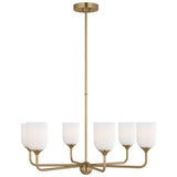 Emile Chandelier Large Satin Bronze By Generation Lighitng