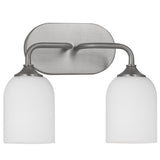 Emile Vanity Light Brushed Steel Small By Generation Ligthing - Front View