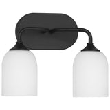 Emile Vanity Light Midnight Black Small By Generation Ligthing - Front View