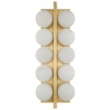 Vintage Brass 10 Lights Emille Vanity Light by Corbett Lighting