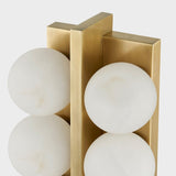 Vintage Brass 10 Lights Emille Vanity Light by Corbett Lighting