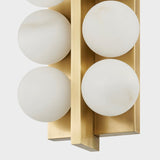 Vintage Brass 6 Lights Emille Vanity Light by Corbett Lighting