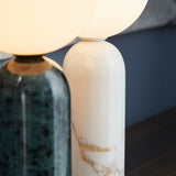 Emma Table Lamp White Guatemala Marble By Contradi - Lifestyle View