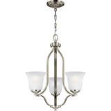 Emmons Chandelier — 19.5 Inch, Brushed Nickel
