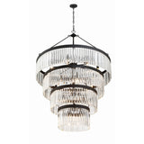 Emory Three-Tier Chandelier 40'' Black Forged