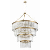 Emory Three-Tier Chandelier 40'' Modern Gold