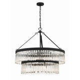 Emory Two-Tier Chandelier 32'' Black Forged