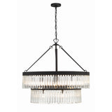Emory Two-Tier Chandelier 32'' Black Forged