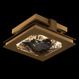 Enchante Flush Mount Aged Brass By Shonbek Beyond -Side View