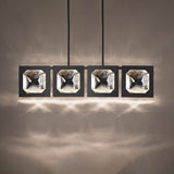 Enchante Linear Suspension Black By Schonbek Beyond - Front View