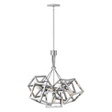 Ensemble Medium Single Tier Chandelier - Polished Nickel - by Fredrick Ramond