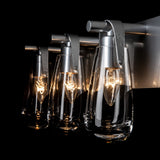 Eos Vanity Light 3 Light detail in Sterling, by Hubbardton Forge
