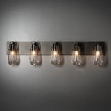 Eos Vanity Light 5 Light detail in Oil Rubbed Bronze, by Hubbardton Forge