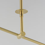 Equilibrium Linear Suspension Natural Aged Brass by Maxim Lighting