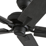 Erikson 52 Inch Ceiling Fan Matte Black No LED Wall Control By Kuzco - Detailed View