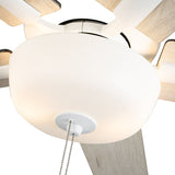 Erikson 52 Inch Ceiling Fan White LED Pull Chain By Kuzco - Detailed View1