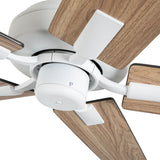 Erikson 52 Inch Ceiling Fan White No LED Wall Control By Kuzco - Detailed View