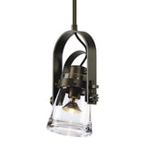 Erlenmeyer Arch Mini Pendant, shown in Dark Smoke, by Hubbardton Forge