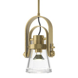 Erlenmeyer Arch Mini Pendant in Modern Brass by Hubbardton Forge