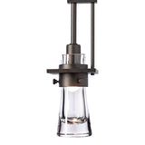 Erlenmeyer Mini Pendant Small, shown in Oil Rubbed Bronze, by Hubbardton Forge