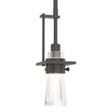 Erlenmeyer Mini Pendant Small in Dark Smoke by Hubbardton Forge