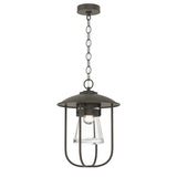 Erlenmeyer Outdoor Pendant in Coastal Dark Smoke by Hubbardton Forge