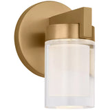 Esfera Small Wall Sconce Natural Brass By Visual Comfort Modern