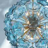 Esme 9 Light Pendant Blue By Crystorama - Detailed View1