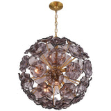 Esme 9 Light Pendant Smoke By Crystorama - Front View2