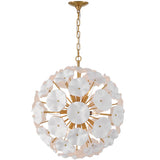 Esme 9 Light Pendant White By Crystorama - Front View1