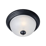 Essentials 16" Flush Mount Black by Maxim Lighting