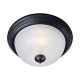 Essentials 16" Flush Mount Black by Maxim Lighting