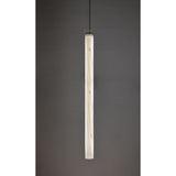 Estela Vertical Pendant, Size: Large, Finish: Ivory White