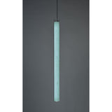 Estela Vertical Pendant, Size: Large, Finish: Sea Blue