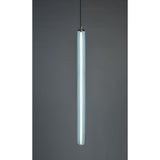 Estela Vertical Pendant, Size: Large, Finish: Sea Blue
