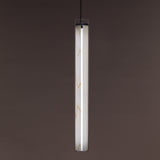 Estela Vertical Pendant, Size: Medium, Finish: Ivory White