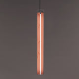 Estela Vertical Pendant, Size: Medium, Finish: Pale Rose