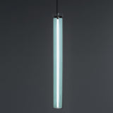 Estela Vertical Pendant, Size: Medium, Finish: Sea Blue