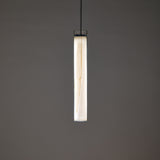 Estela Vertical Pendant, Size: Small, Finish: White Ivory